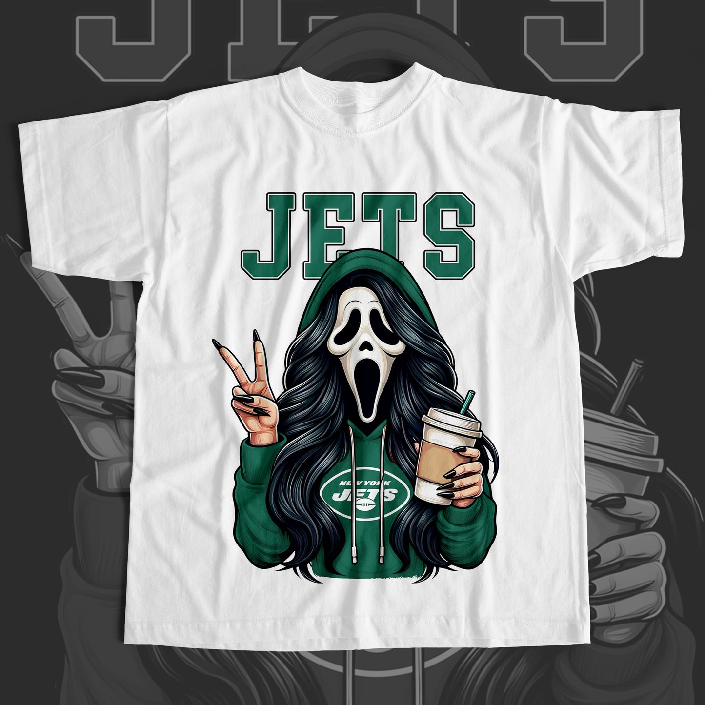 Female GhostFace T-Shirt Nikos Kustoms
