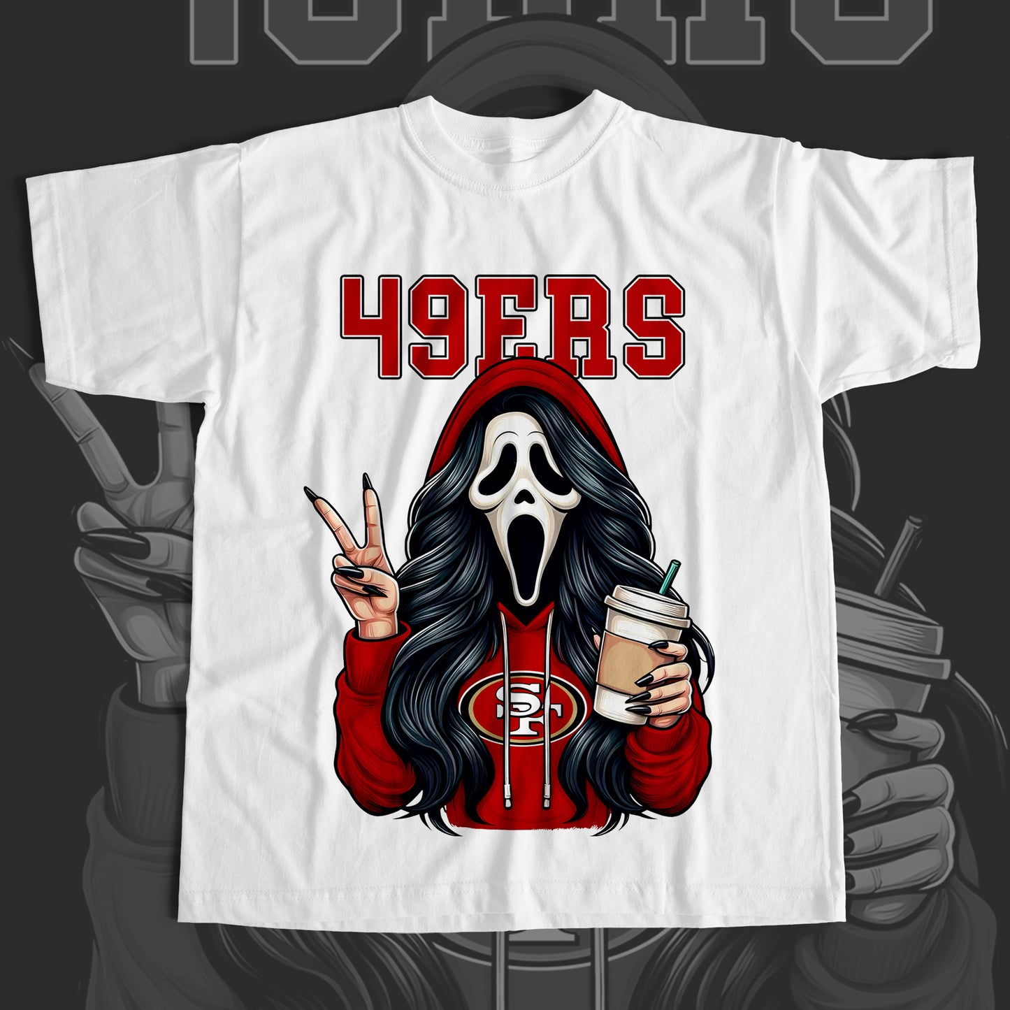 Female GhostFace T-Shirt Nikos Kustoms