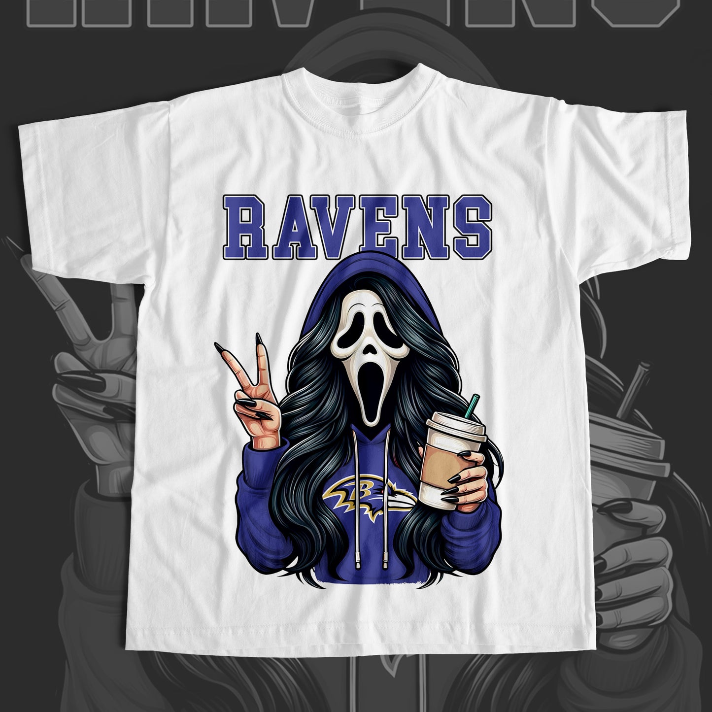 Female GhostFace T-Shirt Nikos Kustoms
