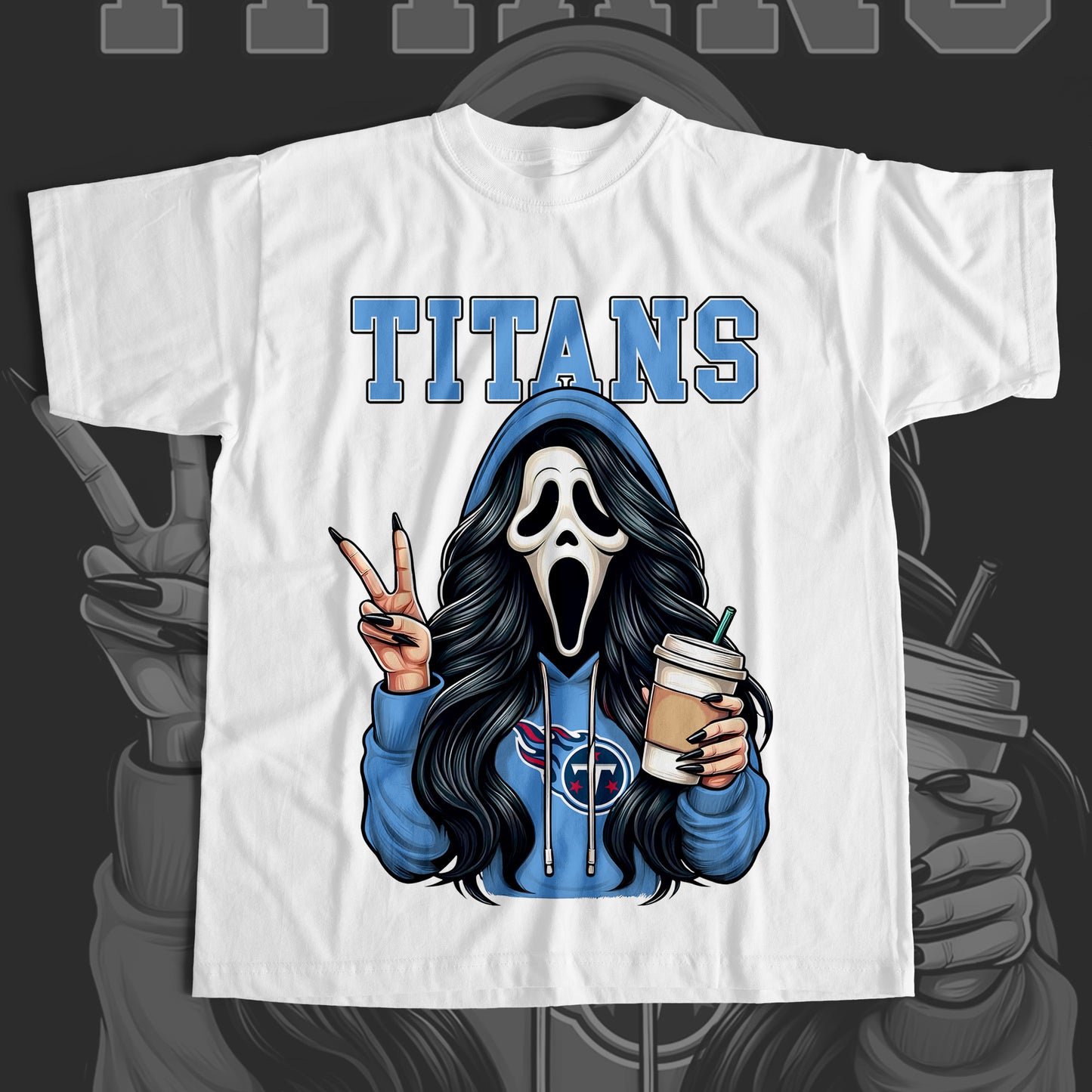 Female GhostFace T-Shirt Nikos Kustoms
